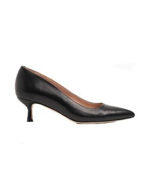 Ally Shoes Kitten Heel Pump - Black