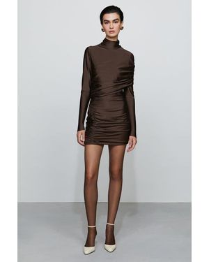 Et Ochs Fallon Mini Dress - Brown