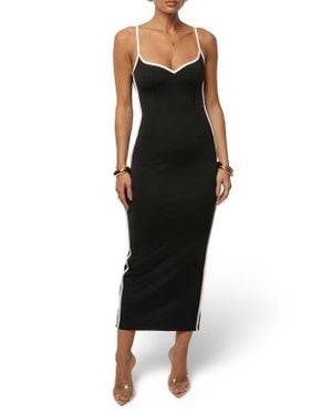JLUXLABEL Jordin Contrast Trim Body-Con Dress - Black