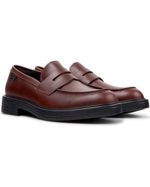 Camper Dean Leather Penny Loafer - Brown