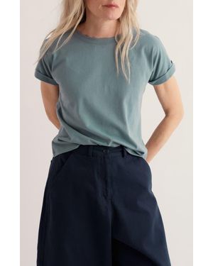 Seasalt Cornwall Porthzennor Organic Cotton T-Shirt - Blue