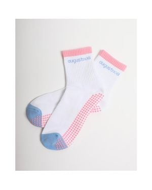 augustnoa The Best Striped Grip Sock - Multicolor