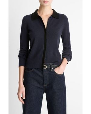 Vince Wool & Cashmere Blend Cardigan - Blue