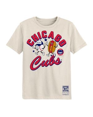 Mitchell & Ness Preschool Chicago Cubs Snack T-Shirt - Pink