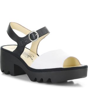 Fly London Tull Platform Sandal - Blue