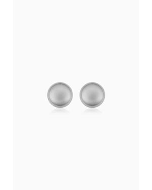 Oradina 14K Buttoned Up Stud Earrings - Metallic