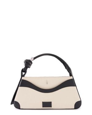 BEHNO Melina Canvas Crossbody Satchel - Black