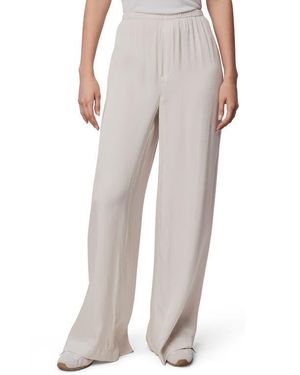 Splendid Serena Satin Pull-On Pants - Gray