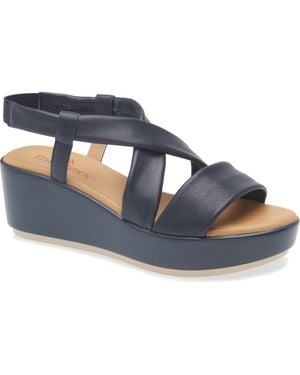 The Flexx Scott Too Platform Wedge Sandal - Blue