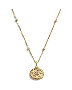 Awe Inspired Zodiac Pendant Necklace - Metallic