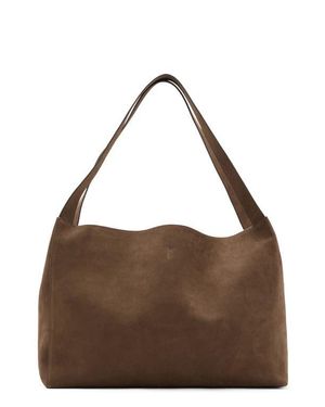 Mango Suede Shopper Bag - Brown