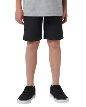 Travis Mathew Kids' Wanderlust Flat Front Stretch Shorts - Black