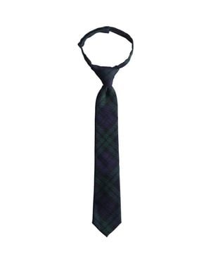 Lands' End School Uniform Kids Pre Tied Tie - Blue