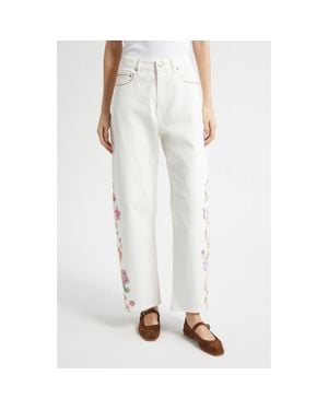 Cinq À Sept Jardin Boheme Hayden Jeans - White