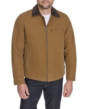 Levi's Canvas Utility Jacket With Quilted Lining - Natural