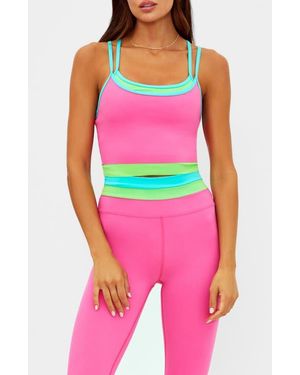 Beach Riot Vinny Layered Look Colorblock Tank