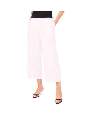 Halogen® Eyelet Crop Straight Leg Pants - Pink