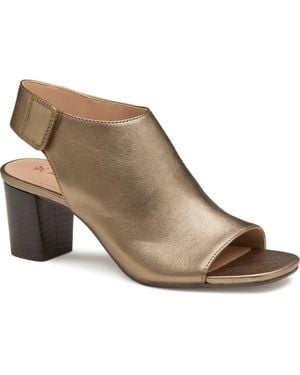 Johnston & Murphy Evelyn Open Toe Sandal Bootie - Brown