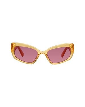 Kurt Geiger 55Mm Rectangular Sunglasses - Pink