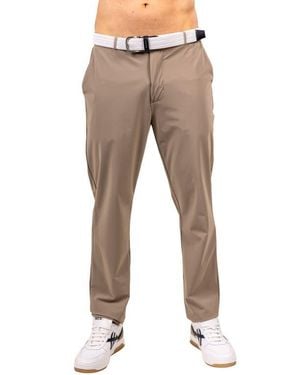 Maceoo Workout Stretch Straight Leg Pants - Gray