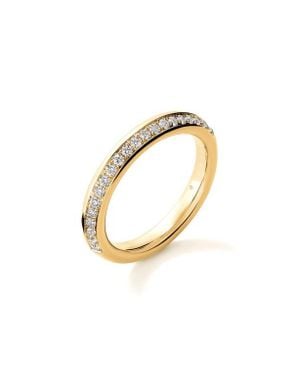 Hearts On Fire Barre Pavé Diamond Band Ring - Metallic