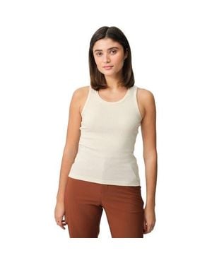 Hikerkind Ribbed Merino Tank Top - White