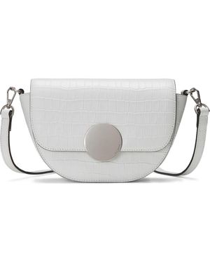 orYANY Lottie Croc Embossed Crossbody Bag - White
