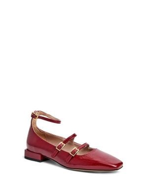 Bruno Magli Petra Ankle Strap Mary Jane Flat - Red