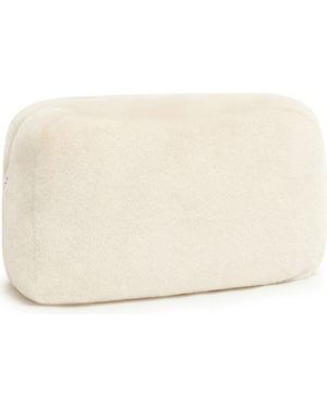 Apparis Jumbo Noor Faux Fur Pouch - Natural