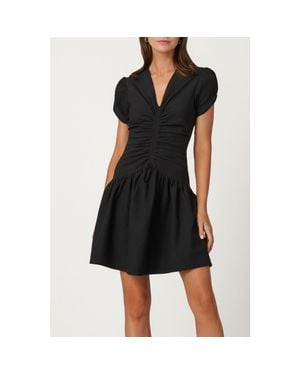 Shoshanna Stretch Texture Fletcher Dress - Black
