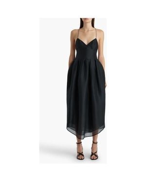 KHAITE Colette Silk Organza Gown - Black