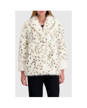 Lyla Grant Fur-Free Fox & Mink (Faux Fur) Jacket - White
