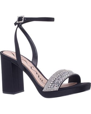 Nina Sofina Ankle Strap Platform Sandal - Blue