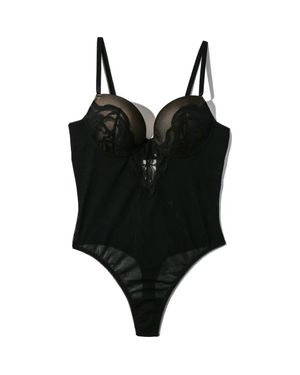 Hanky Panky Dark Romance Underwire Bodysuit - Black