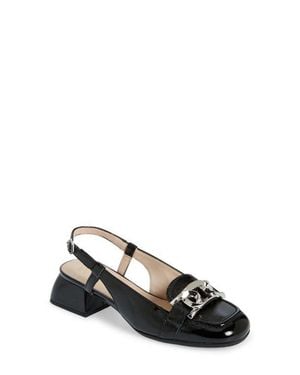 Wonders Chain Detail Slingback Pump - Black