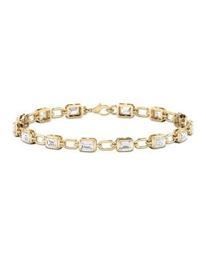 Everlee Emerald Link Bracelet Lab Diamond - Metallic