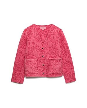 PER UNA BY M&S Garment Dye Quilted Cotton Jacket - Red