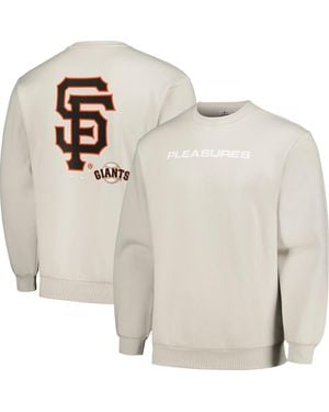 Pleasures San Francisco Giants Ballpark Pullover Sweatshirt - White
