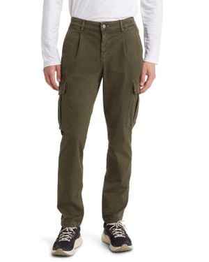 DL1961 Micah Pleated Tapered Twill Cargo Pants - Green