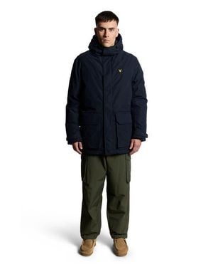 Lyle & Scott Heavyweight Hooded Parka - Blue