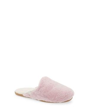 Olukai Hale Slip-On Genuine Shearling Waterproof Mule - Pink