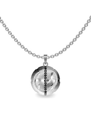 Paskal The Basketball Leaking Ball Linear Diamond Necklace - Metallic