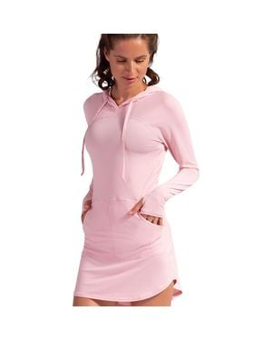 BloqUV Hoodie Dress Relaxed - Pink