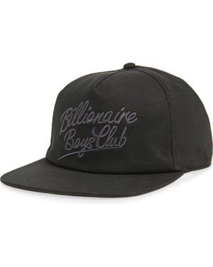 BBCICECREAM Script Embroidered Snapback Baseball Cap - Black