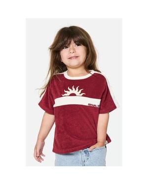 Rip Curl Kids' Road Trip Cotton Terry T-Shirt - Red