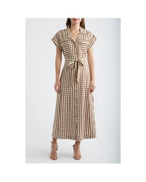 Brave+True Portia Stripe Maxi Shirtdress - Natural