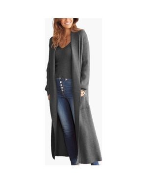 Lascana Long Knit Cardigan - Gray