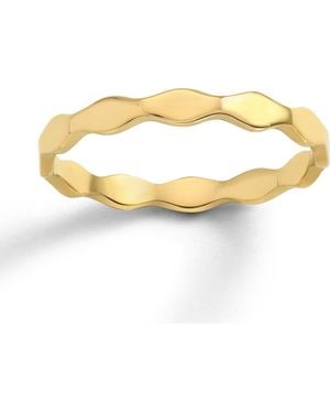 Mazin Jewels Scalloped Ring - Metallic