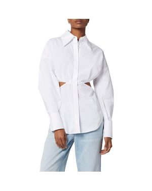 Equipment Alya Cutout Button-Up Shirt - White