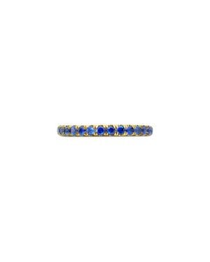 David Yurman Cable Collectibles & Diamond Stackable Ring, 2Mm - Blue